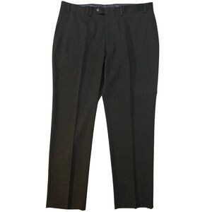 Michael Kors Men's Solid Classic-Fit Stretch Dress Pants Black 40Wx32L
